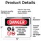 Signmission Lead Renovation Work Danger Sign, Vinyl Decal, 5in W x 3.5in L, 2PK OS-2PACK-DS-D-35-L-2182 - alternate 4